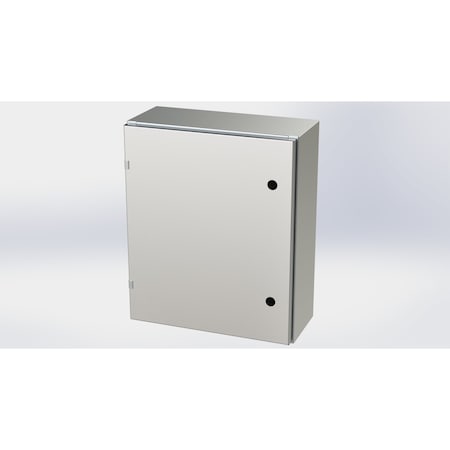 Saginaw Control & Engineering 1/4 Turn Latch Electrical Enclosures, 24 in H, 8 in D, 20 in W, NEMA 3R, 4, 4X, 12, 13 SCE-24EL2008SS6LP